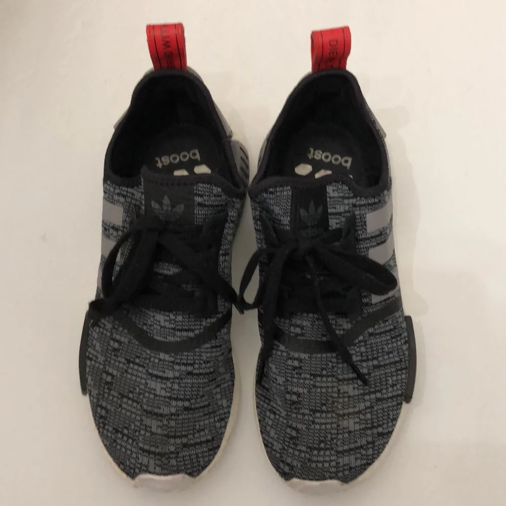 ADIDAS GLITCH CAMO CORE GREY BLACK RUNNING SNEAKERS MENS SIZE 8